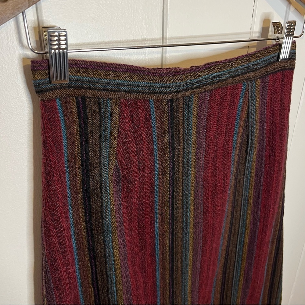 Vintage Encore Wool Blend Striped Top and Skirt Set. - Picture 10 of 13